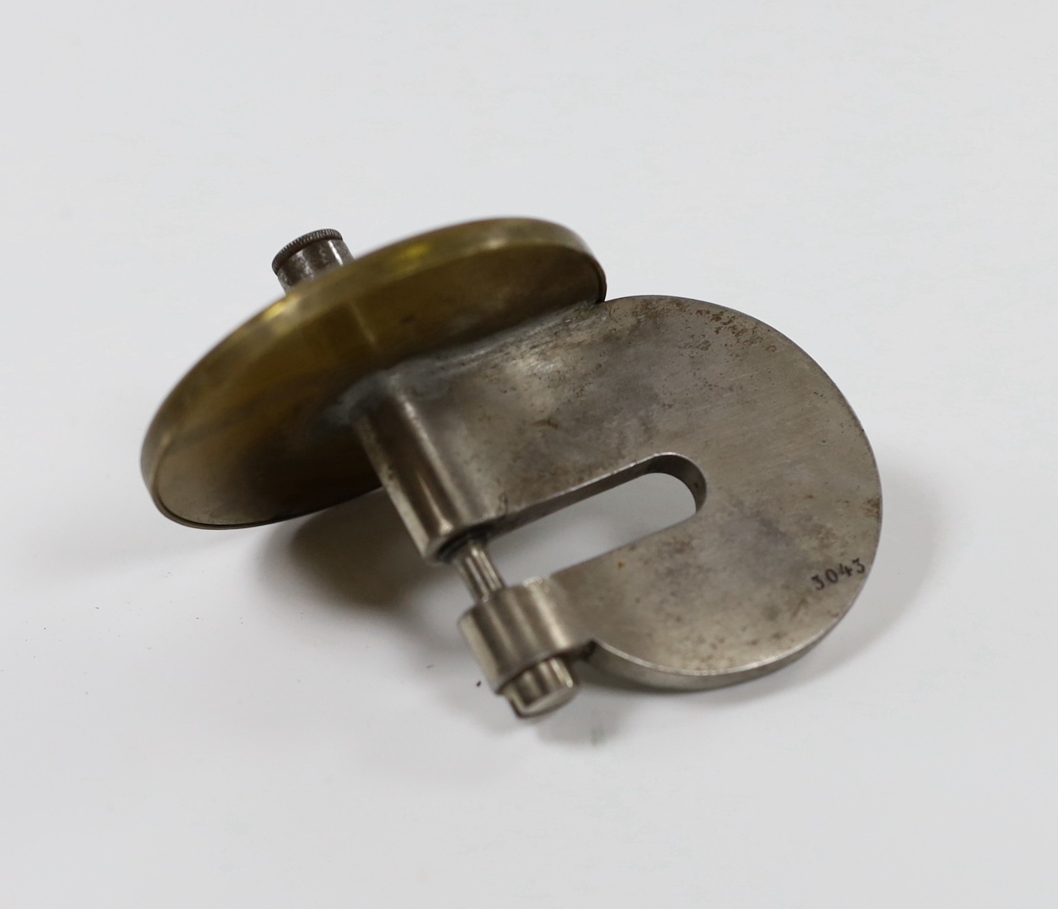 A German micrometer in painted pine case